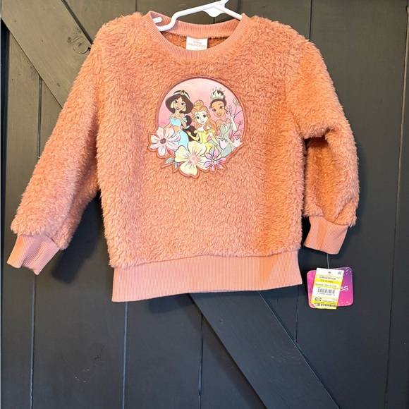 Disney Other - Disney Girls Plush Princess Pullover - Peach